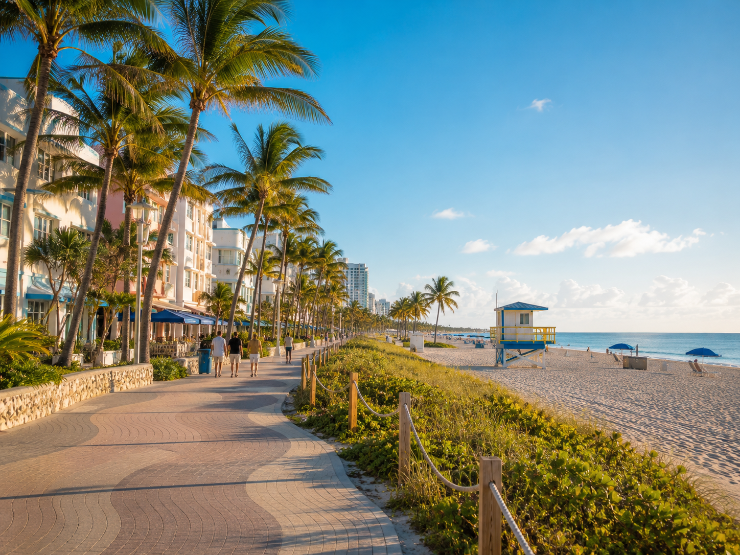Miami Beach date-night atmosphere card