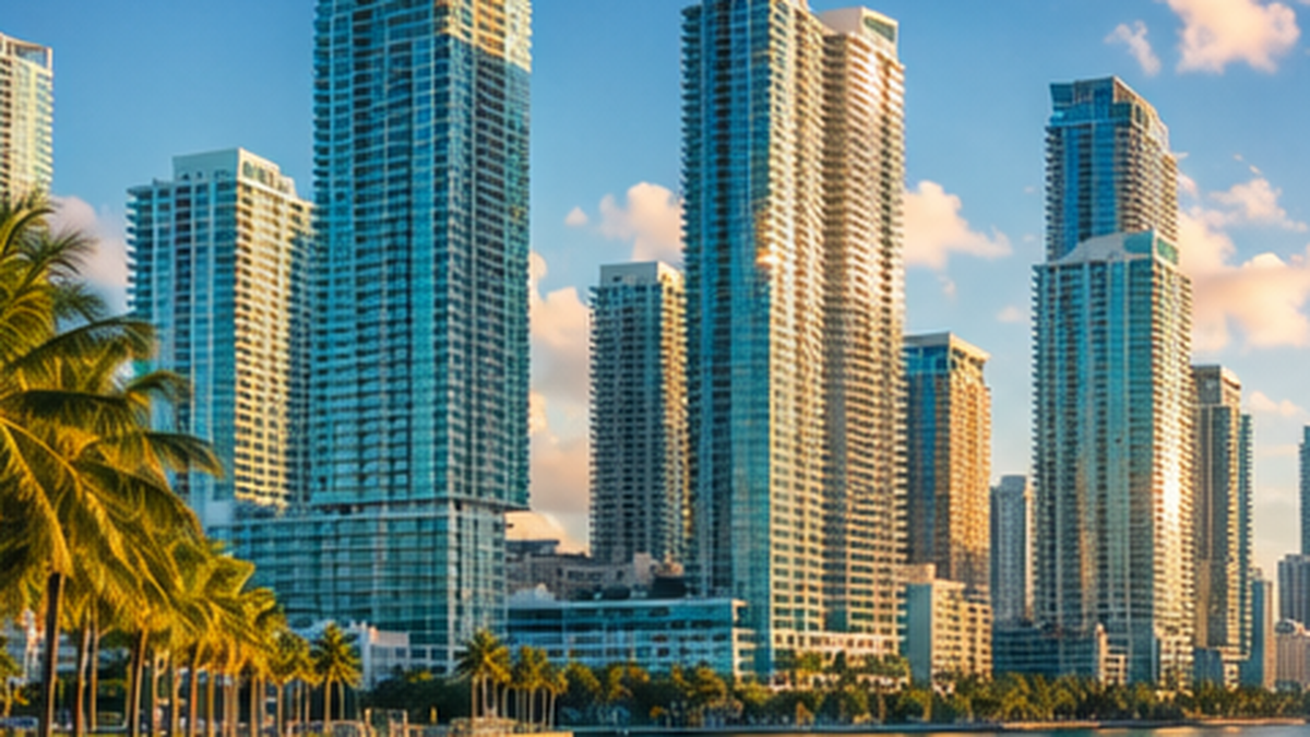 Brickell skyline area choice illustration