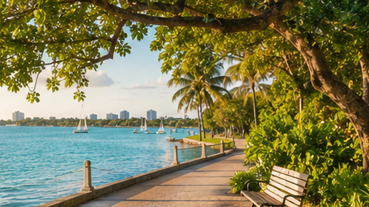 Calm Miami planning scene for identifying move risks before committing