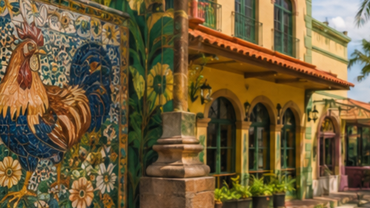 Little Havana culture and food area choice illustration