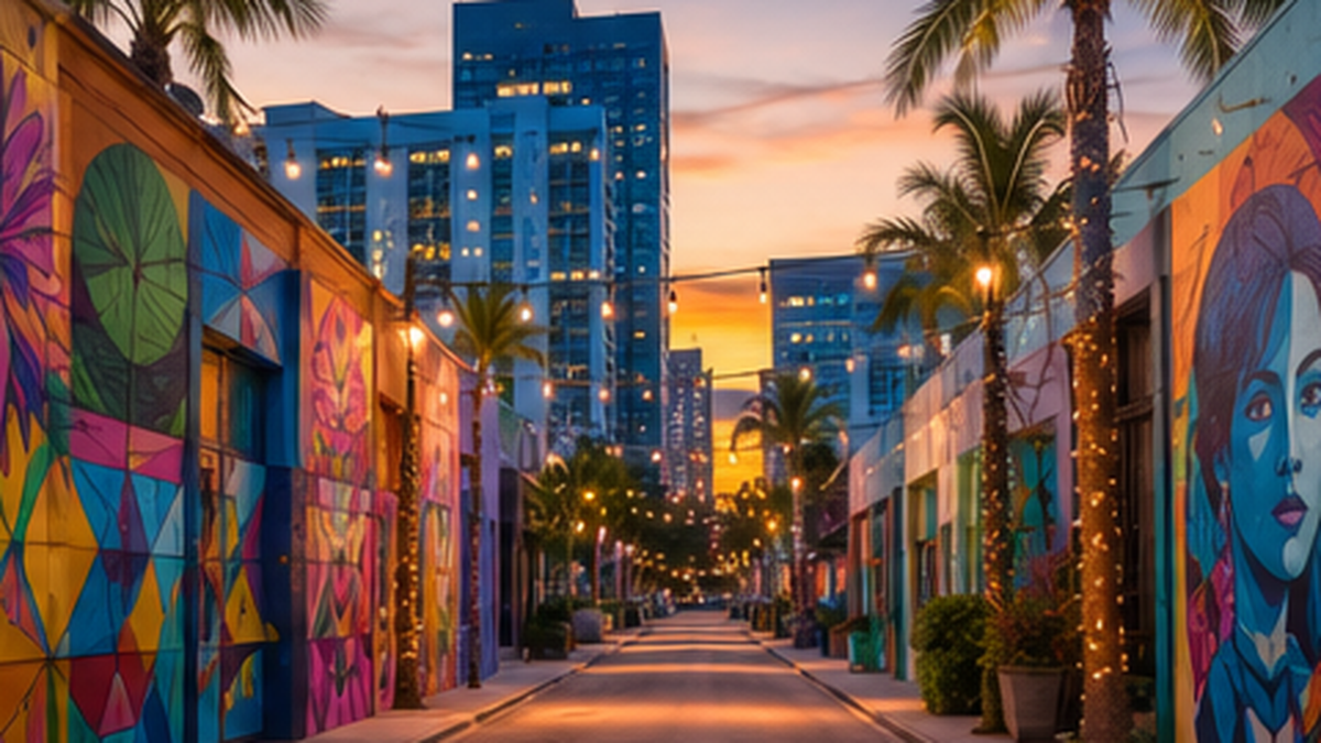 Wynwood and Midtown evening card