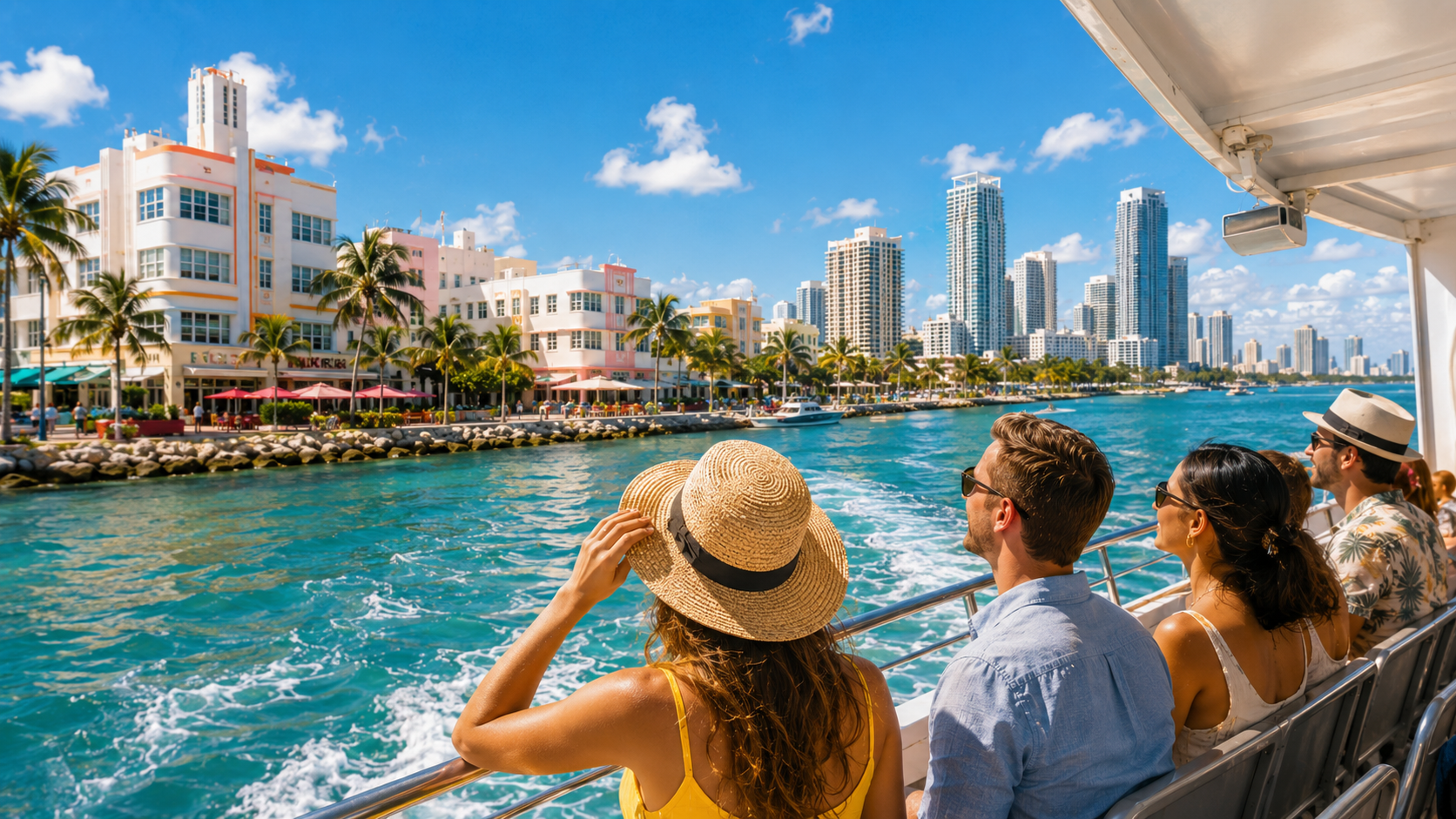 Visitor-friendly Miami day card with walkable route and easy first-day cues